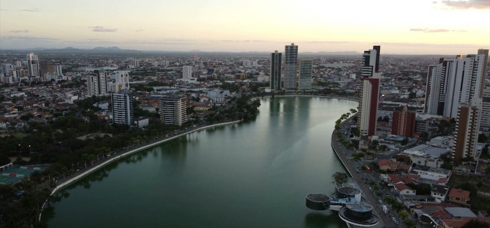 Campina Grande faz parte de realidade virtual e tour pode ser feito através de código QR; margens do Açude Velho também fazem parte do projeto — Foto: Reprodução/TV Cabo Branco