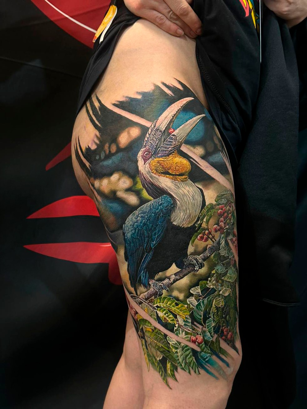 Tatuagem que venceu a categoria Realismo. — Foto: Divulgação/Tattoo Week