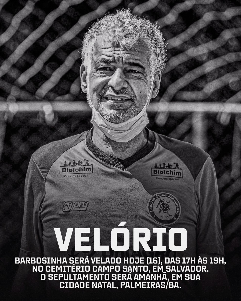 Barbosinha foi treinador de vários times da Bahia — Foto: Reprodução/Redes Sociais