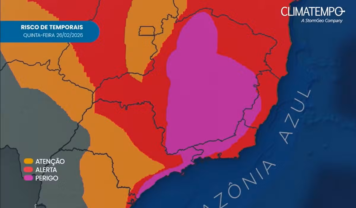 Confira a previsão do tempo em cidades do RJ com a chegada da ZCAS  nesta reta final de fevereiro