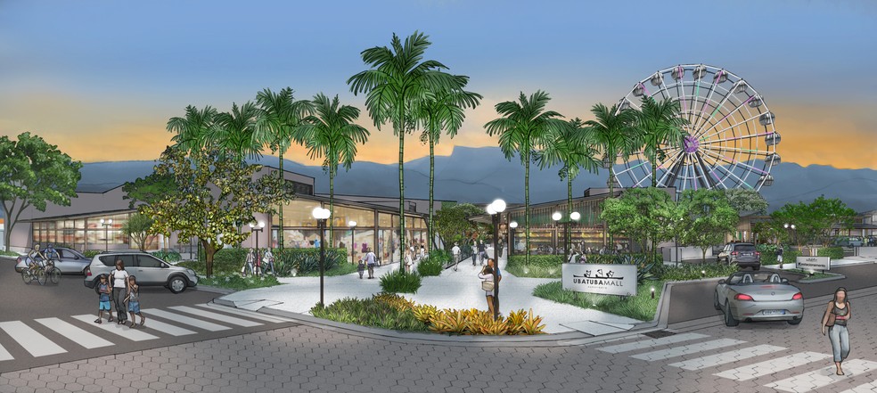 Imagem ilustrativa do Ubatuba Mall com a Roda — Foto: Divulgação