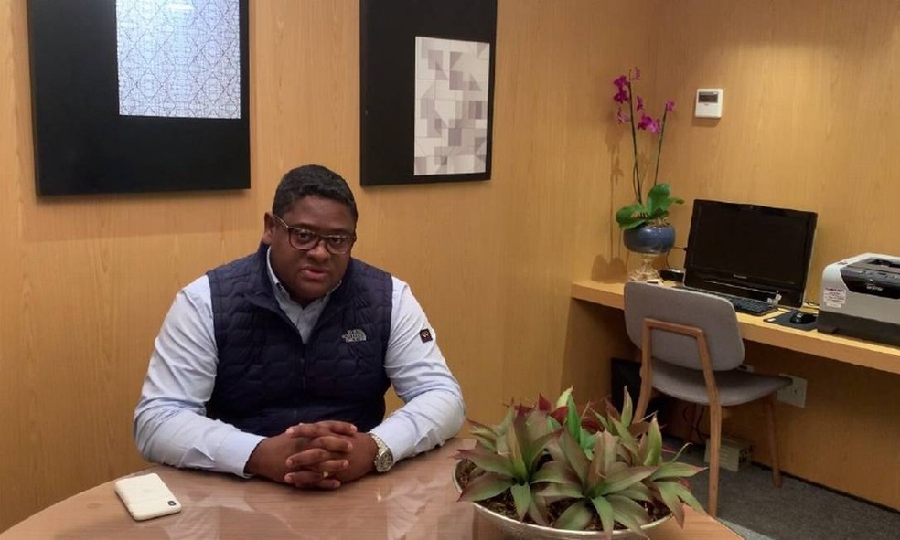 Glaidson Acácio dos Santos, o "faraó dos bitcoins", na época em que prestava consultoria em criptomoedas — Foto: Reprodução