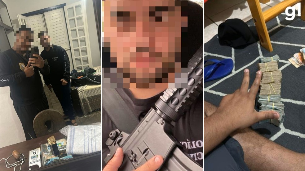 Golpe dos nudes: suspeitos do esquema se passavam por policiaisp ara extorquir vítimas — Foto: Divulgação