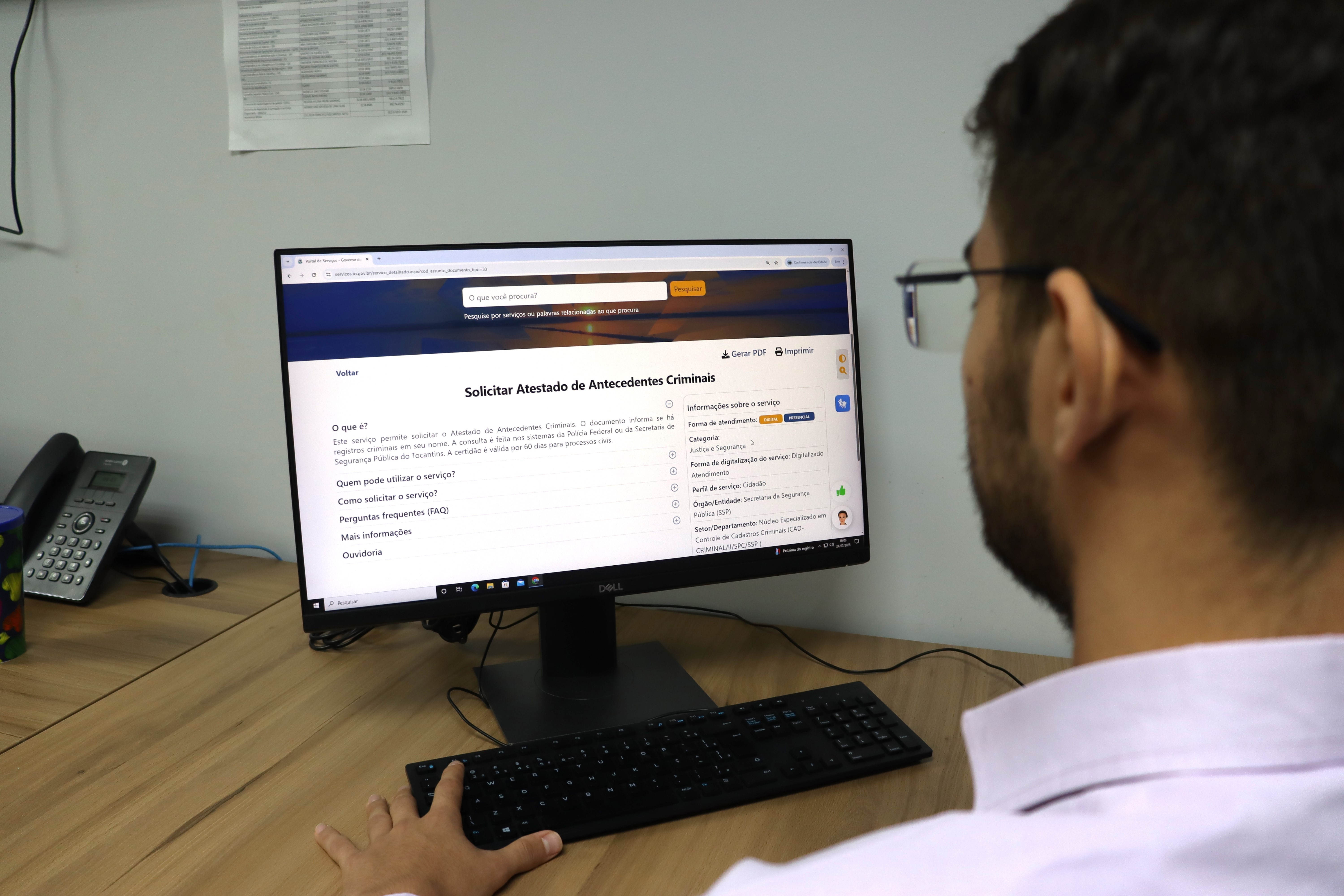 Atestado de antecedentes criminais passa a ser gratuito no Tocantins; veja como acessar