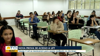 Estudantes realizam provas do novo exame de seleção da UFT