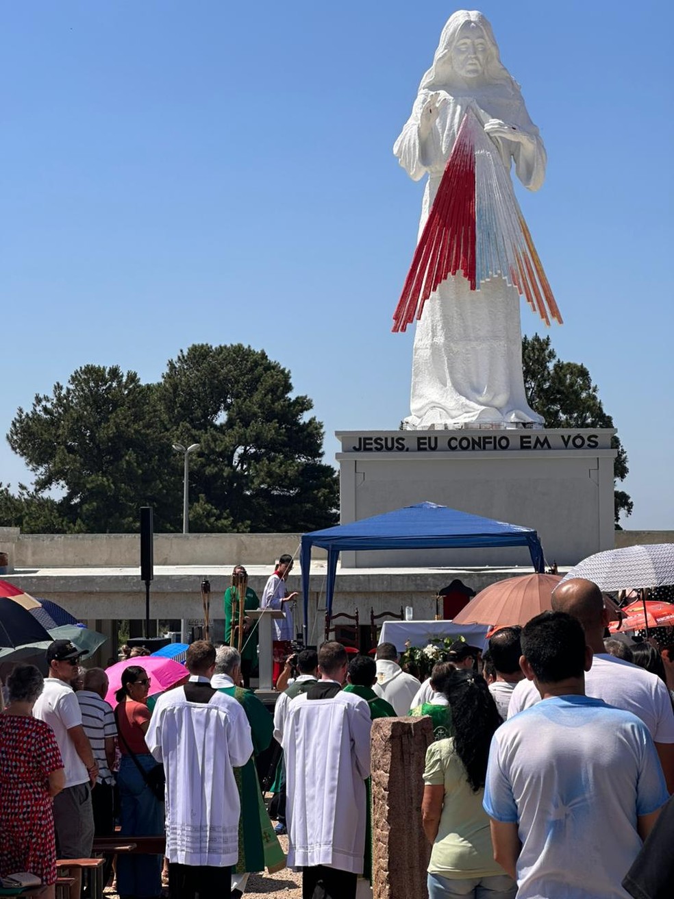 Imagem foi inaugurada neste domingo (12) — Foto: Santuário da Divina Misericórdia