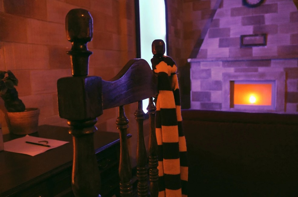 Foto de parte do cenário A Profecia do Orbe Mágico. — Foto: 60 minutos