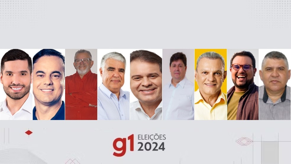 Candidatos à Prefeitura de Fortaleza nas eleições 2024 — Foto: Arte/g1