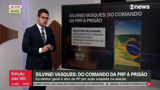 Quem é Silvinei Vasques: do comando da PRF à prisão - Programa: Jornal GloboNews edição das 18h 