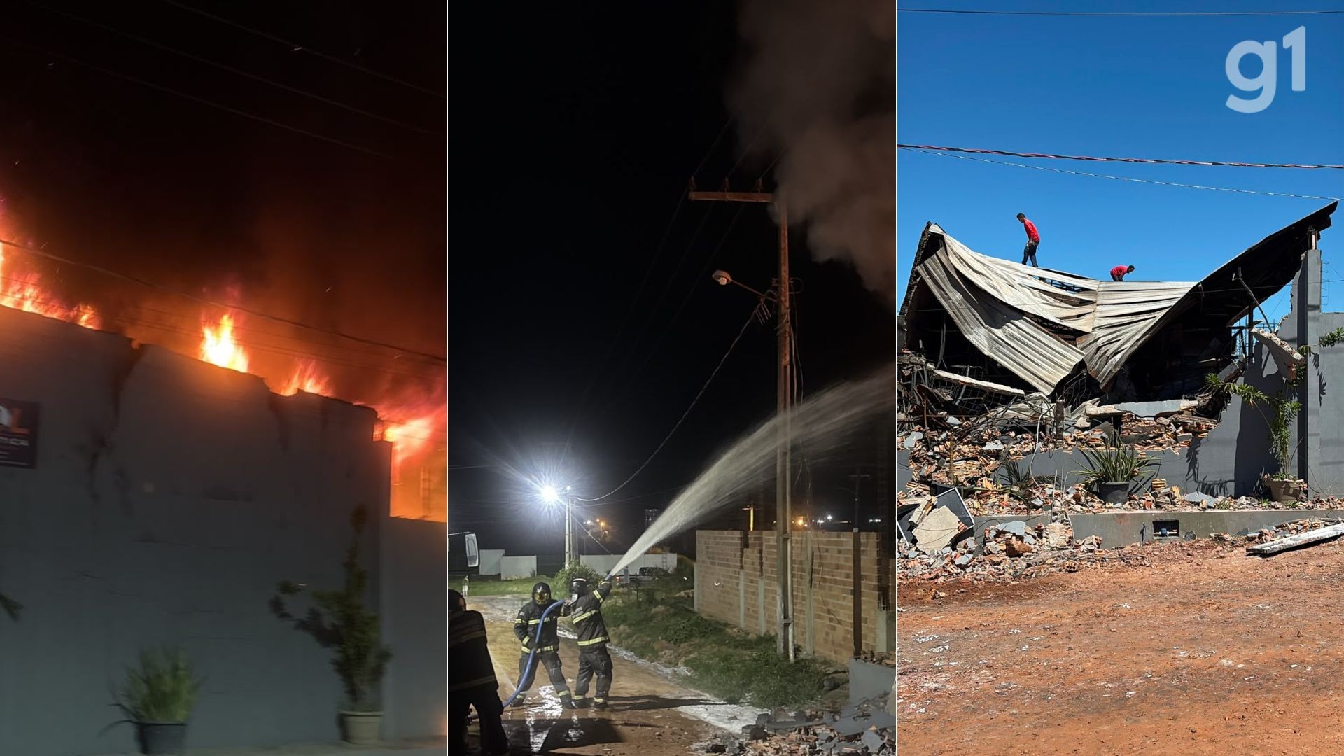 Incêndio destrói estoque em depósito de materiais de construção em Pedreiras no MA