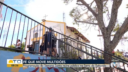Programação religiosa reúne fiéis em peregrinção na Serra do Estrondo
