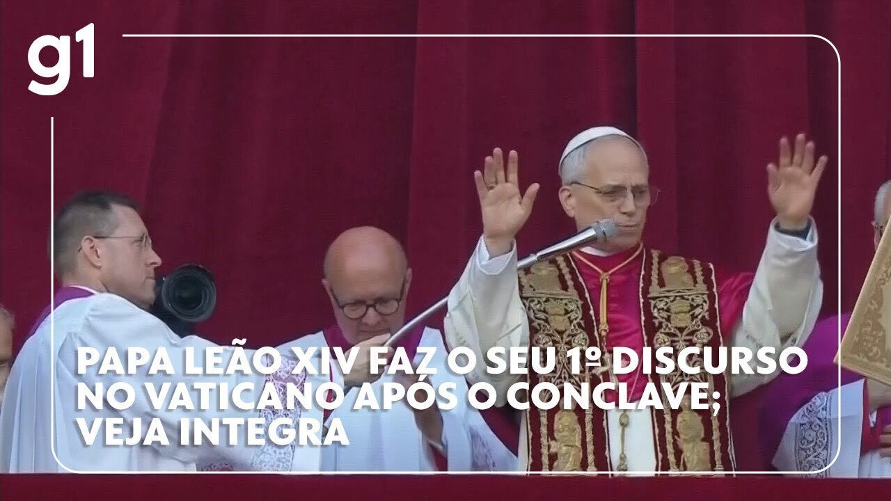 Papa citar a paz tantas vezes é uma 'coisa complicada para o mundo', diz especialista sobre discurso inaugural de Leão XIV