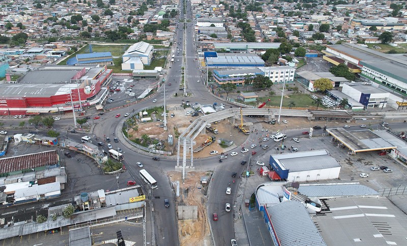 IMMU altera trânsito e transporte para avanço nas obras do viaduto Rei Pelé neste sábado em Manaus