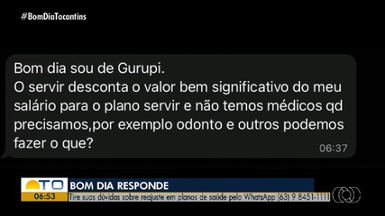 Telespectadores tiram dúvidas sobre reajuste de plano de saúde no BDT