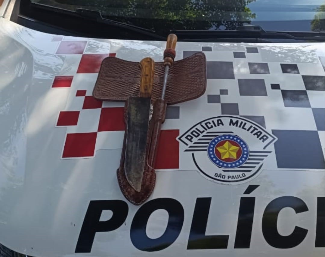 Homem é preso após ameaçar ex-mulher com uma faca, em Presidente Epitácio