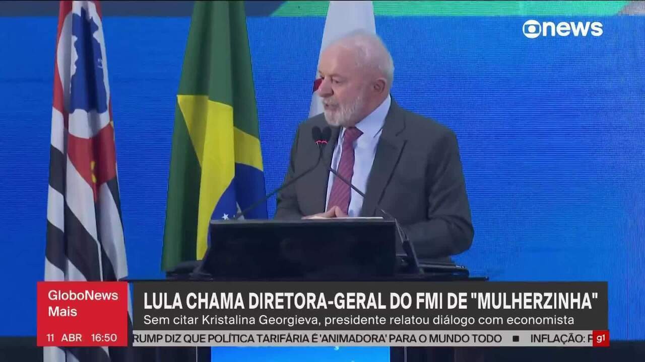 Lula chama diretora-geral do FMI de 'mulherzinha' em discurso em evento oficial do governo