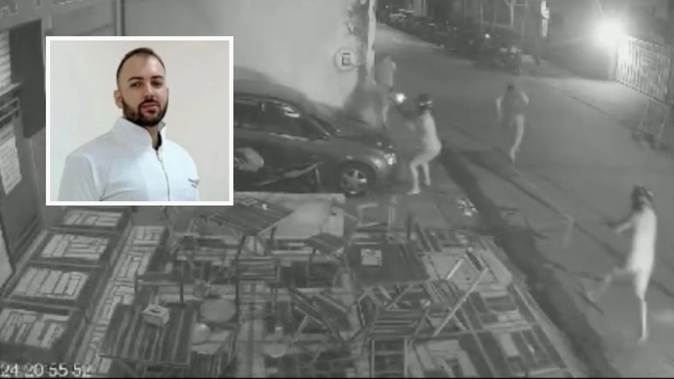 Cliente de pizzaria é morto por engano durante tiroteio em Fortaleza — Foto: Reprodução