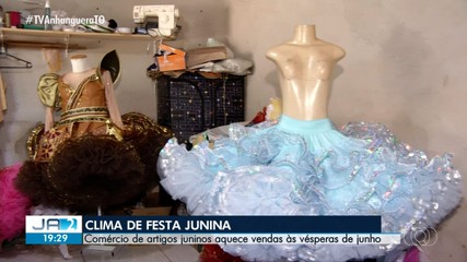 Comércio de artigos juninos aquece as vendas às vésperas de junho
