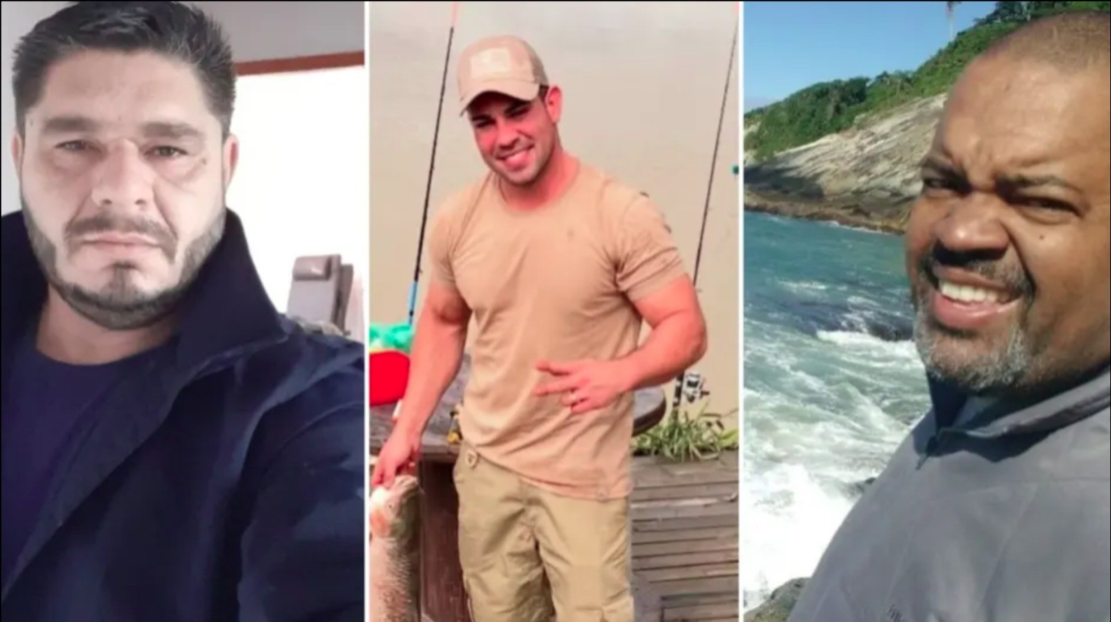 Homens que sumiram no mar durante pescaria próximo de ilha turística em SC são identificados 