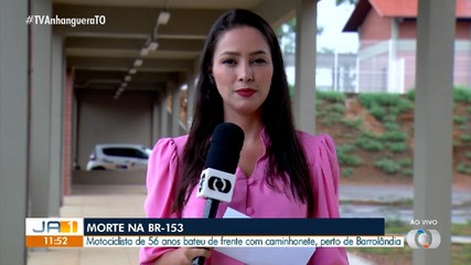 Motociclista morre ao bater em caminhonete na BR-153