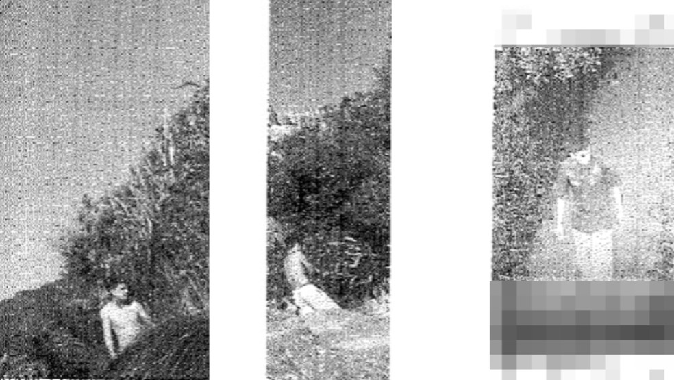 Fotos incluidas no Boletim de Ocorrências mostram autor do feminicídio em imagens feitas por turistas — Foto: Reprodução