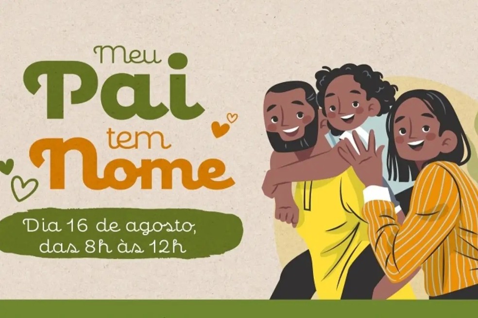 “Meu Pai Tem Nome” será realizada neste sábado (16) — Foto: Divulgação/Defensoria Pública de MS