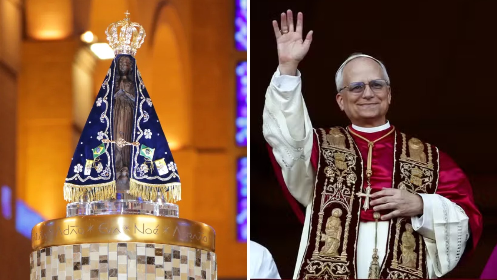 Papa Leão XIV é convidado para visitar Aparecida (SP), cidade da Padroeira do Brasil e que abriga a maior igreja católica do país