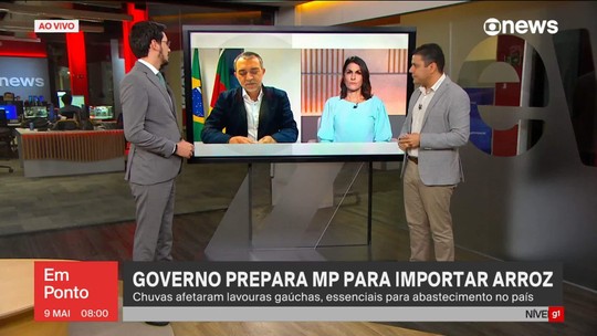 Presidente da Conab fala sobre importação de arroz após chuvas e política de armazenamento do governo - Programa: GloboNews em Ponto 