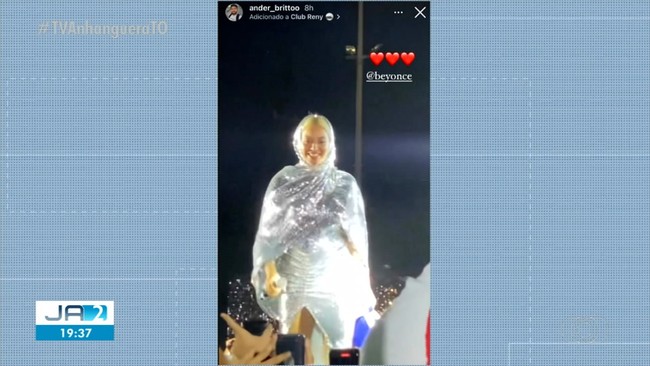 F da Beyonc de Aliana do Tocantins  convidado para premire da cantora em Salvador