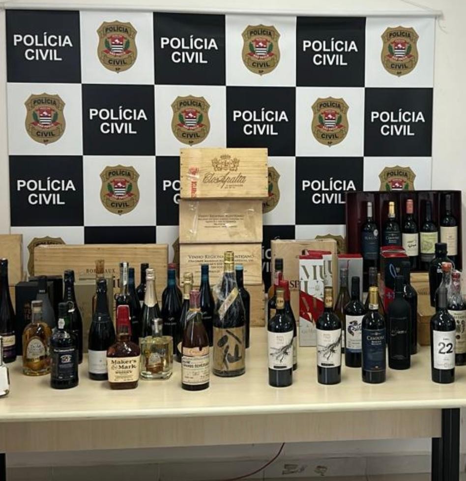 Vinhos avaliados em R$ 4 mil furtados de adega de Jundiaí são recuperados em São Paulo