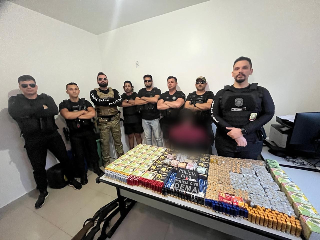 Polícia Civil apreende mais de 3,4 mil munições e prende quatro pessoas em Calçoene