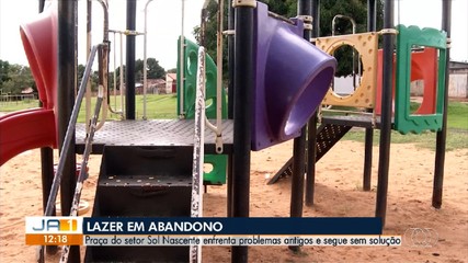 Moradores do Setor Sol Nascente relatam abandono de praça pública
