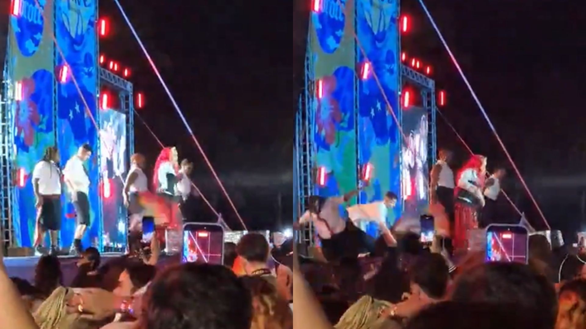 VÍDEO: Parte do palco cai durante show de Gloria Groove em festival de MG