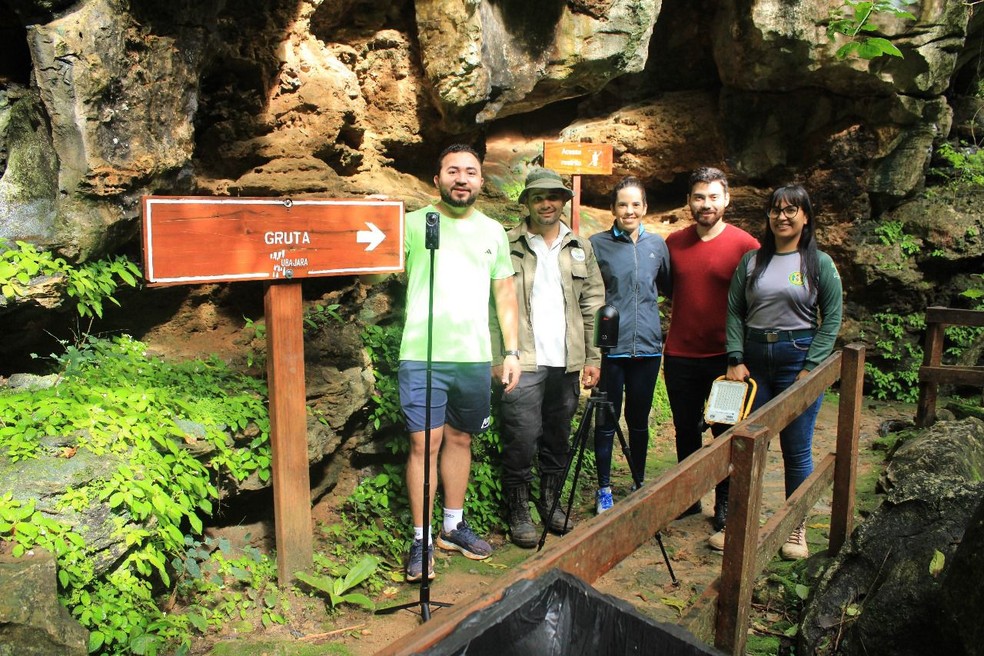 Equipe da UFC torna possível passeio virtual da Gruta de Ubajara. — Foto: Arquivo pessoal