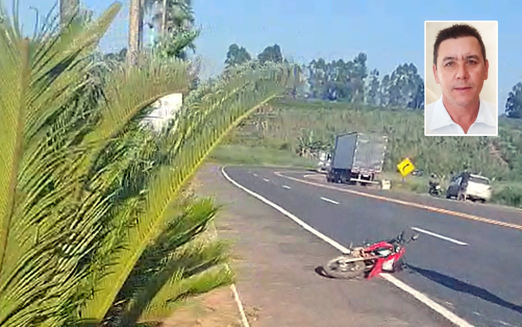 VÍDEO: Motociclista morre após bater contra furgão na BR-491, em MG