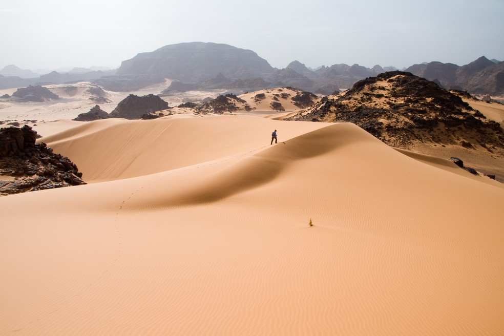 O deserto do Saara. — Foto: Wikimedia/Domínio Público