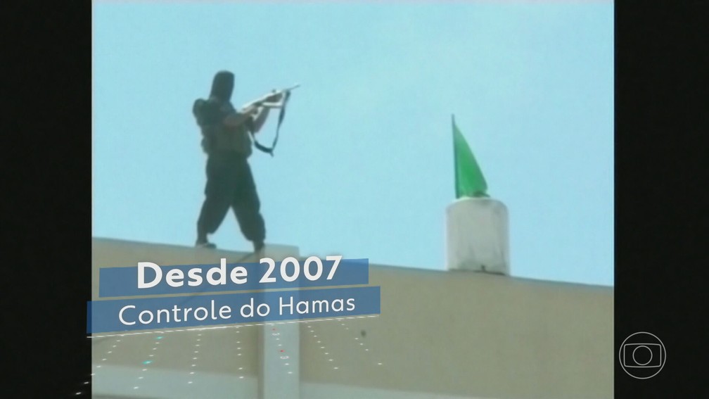 Desde 2007, a Faixa de Gaza está sob controle do Hamas — Foto: JN
