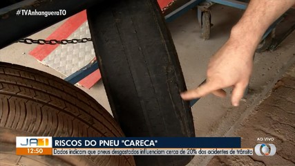 Pneu careca aumenta risco de acidentes no trânsito