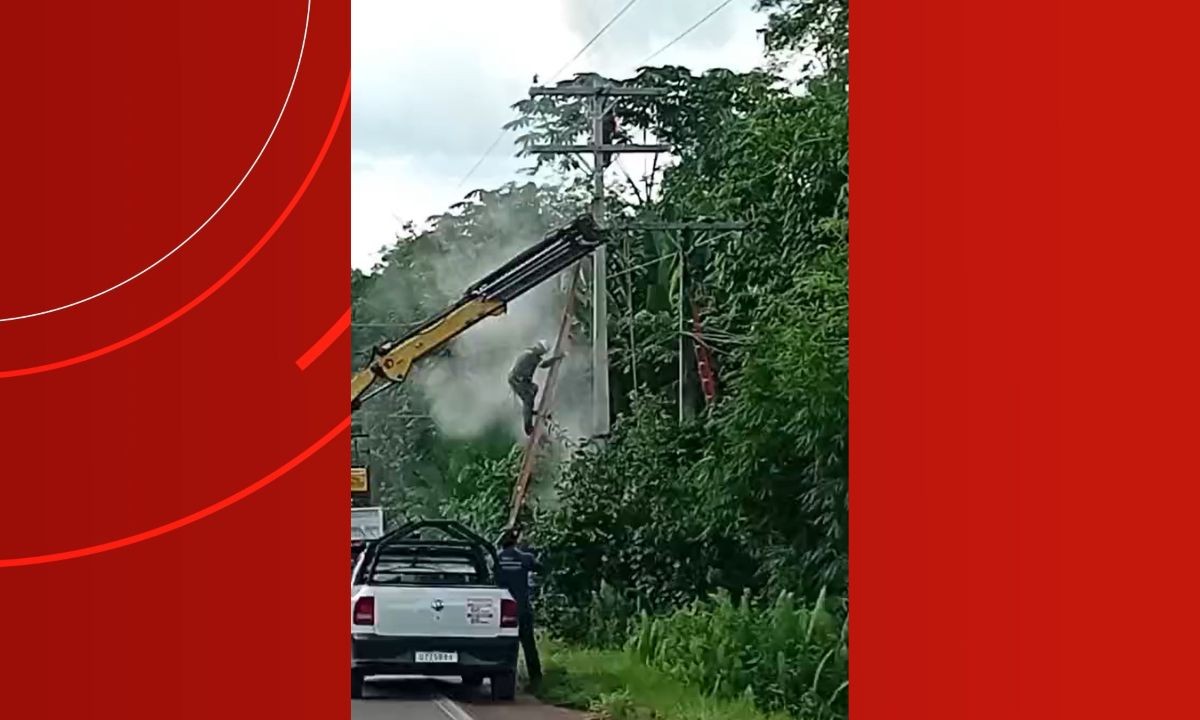 Trabalhador é eletrocutado durante serviço em rede de alta tensão no interior do Amazonas