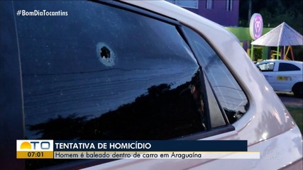 Homem é baleado dentro de carro em Araguaína