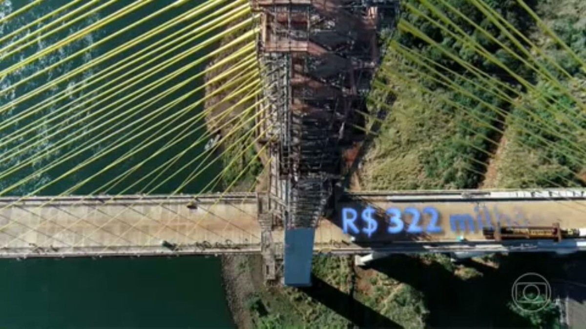 Na fronteira do Brasil com o Paraguai, motoristas aguardam a inauguração de ponte que já está pronta há mais de um ano | Jornal Nacional