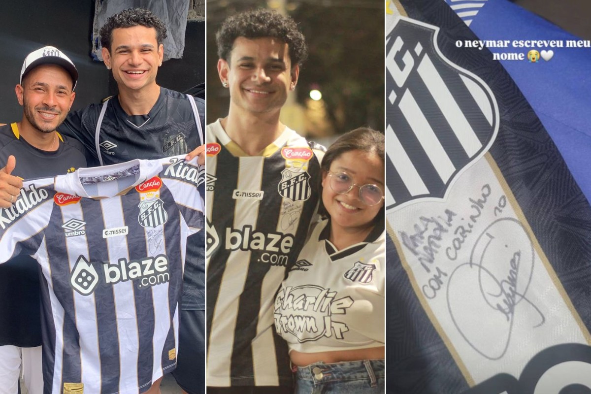 Torcedor encontra Nathalia e devolve camisa autografada por Neymar