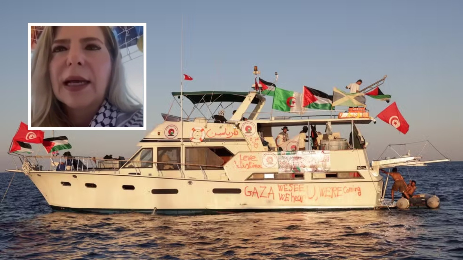 Governo manifesta preocupação após barcos com deputada Luizianne Lins e ativistas serem interceptados por Israel 