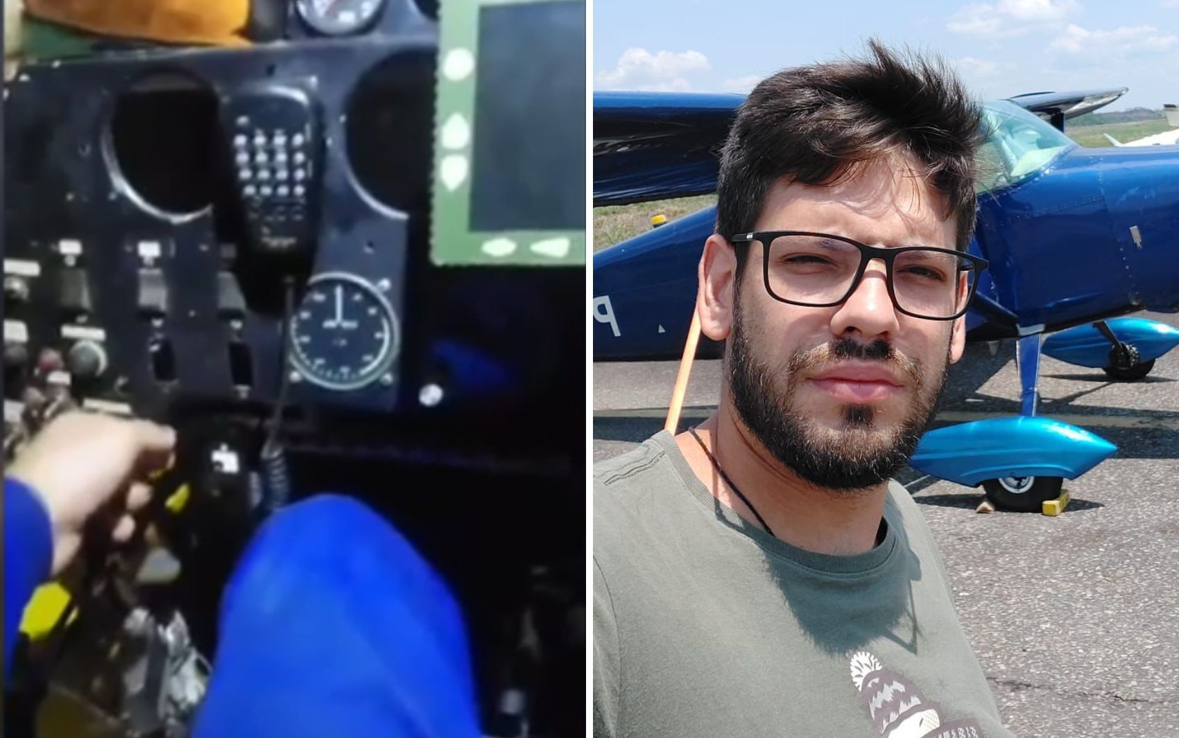 Piloto de avião que caiu em Goiás mandou vídeo dentro de aeronave para amigo antes do acidente; assista