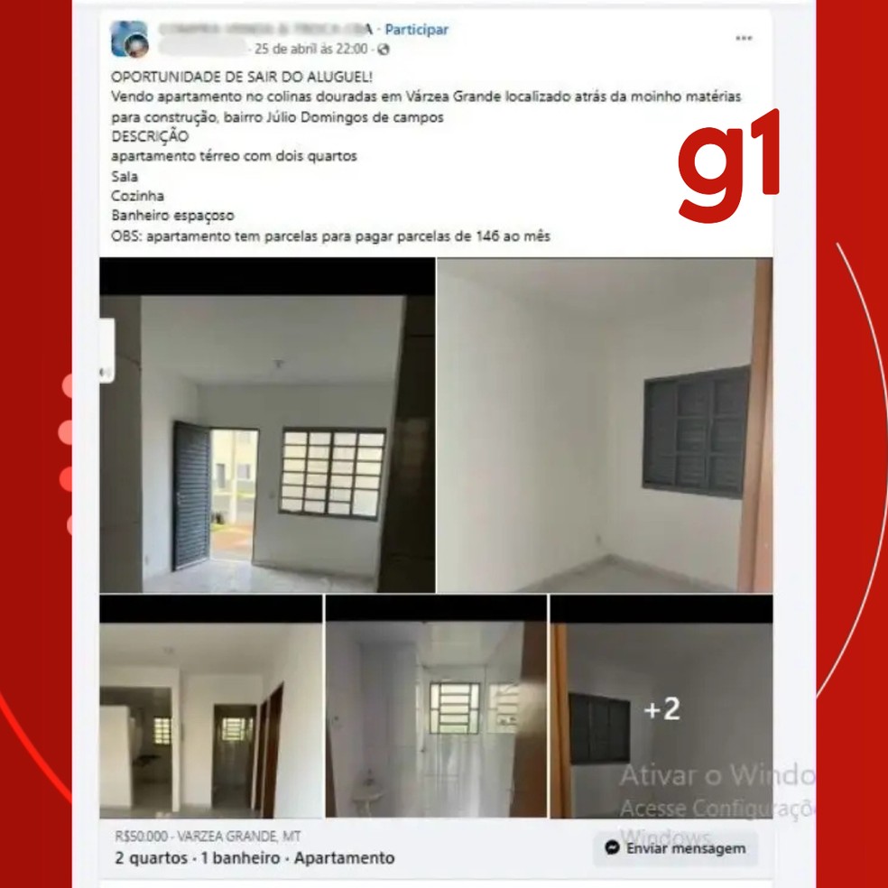 Anúncios são realizados por meio das redes sociais — Foto: Reprodução