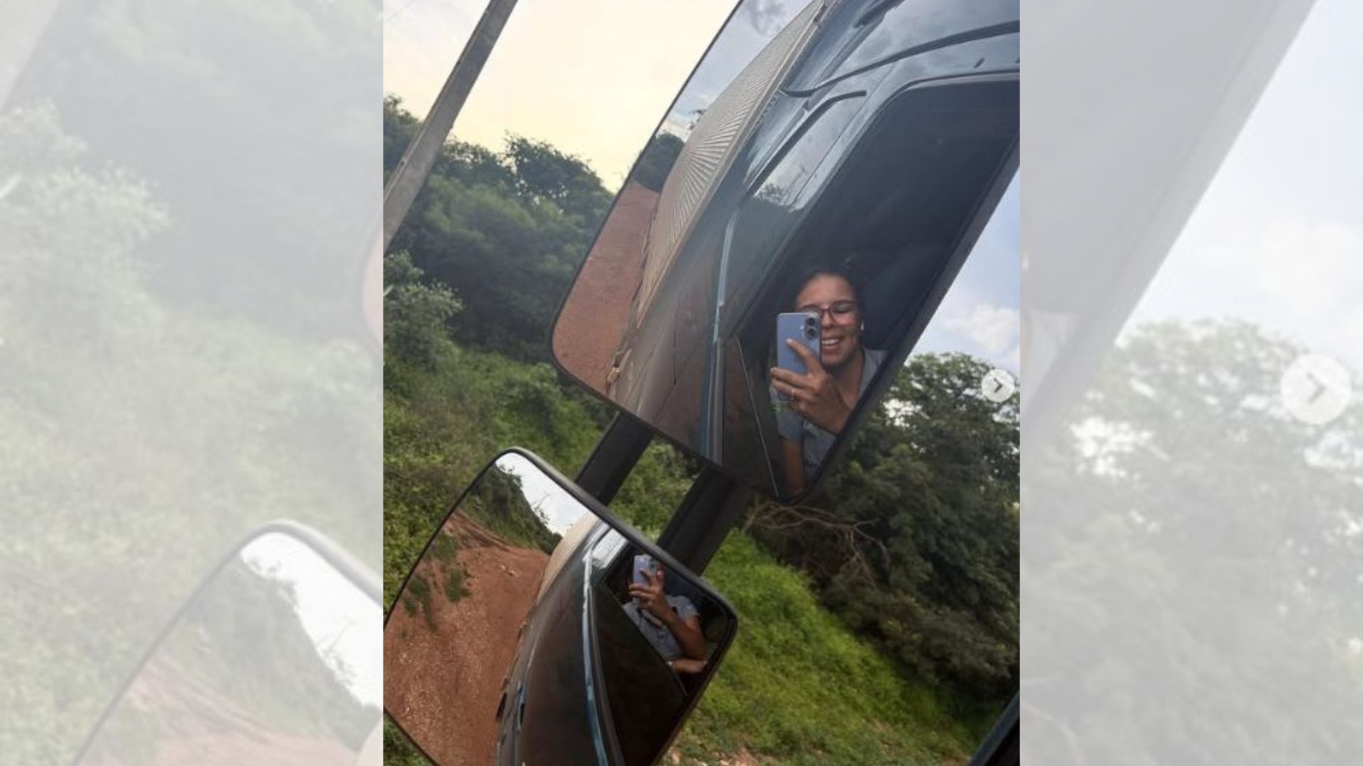 Primeira caminhoneira da família, jovem viraliza nas redes sociais ao mostrar rotina na estrada: 'Meu amor é o caminhão'