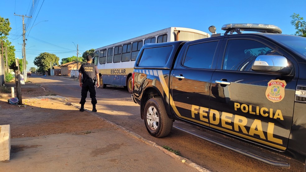 Operação da Polícia Federal investiga fraudes no transporte escolar — Foto: PF/Divulgação