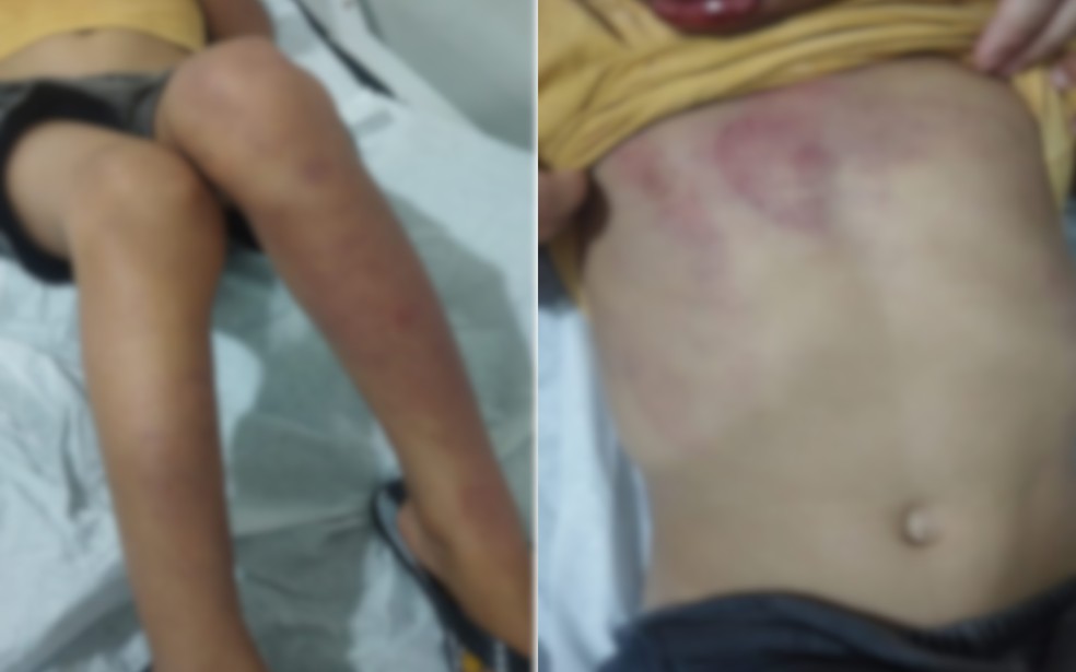 Pai é preso por agredir filhos de 1 e 4 anos no interior de SP — Foto: Polícia Militar