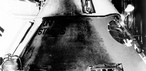 Registro da nave da Apollo 1 após o incêndio que matou os astronautas — Foto: Reprodução