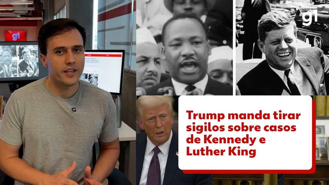 Trump manda retirar sigilo de documentos sobre os assassinatos de John F. Kennedy e Martin Luther King: 'Tudo será revelado', diz